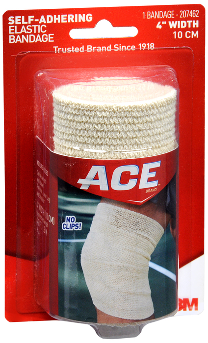 Case of 72-ACE Self Adhesive Athletic Bandage Bandage 4 inch By ACE 3M USA 