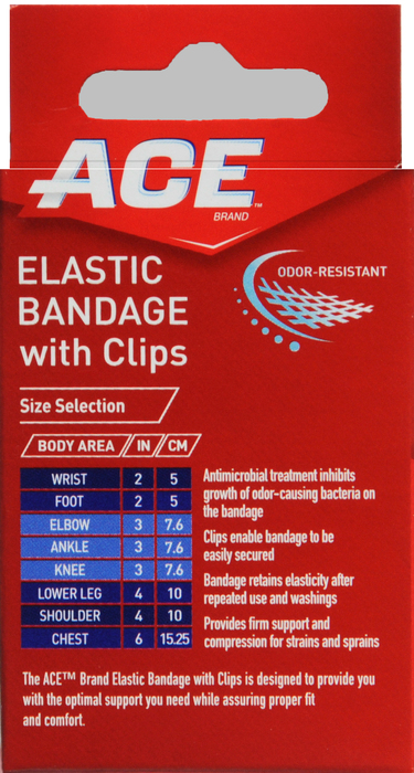 '.Ace Elastic Bandage W/Clip 3 I.'