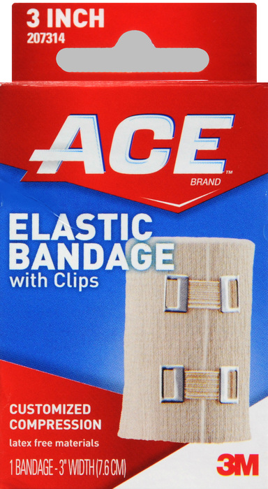 ACE Elastic Bandage, 3 Inch Width, Black - Latex-Free Compression Wrap For Sprains, Strains & Support 12 thumbnail image