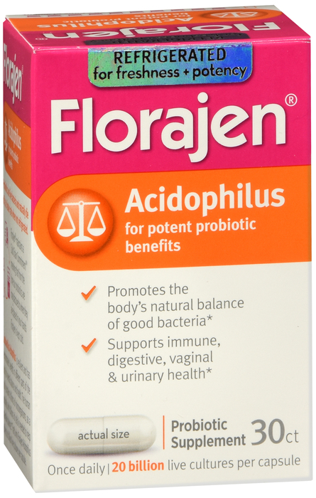 Florajen Acidophilus Capsule  30 By Emerson Healthcare USA 