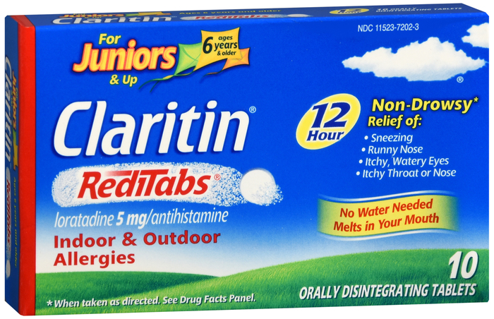 Pack of 12-Claritin Child 5 mg 12HR Red itab Tab 10 By Bayer Corp/Consumer Health USA 