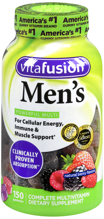 Vitafusion Men's Complete MUltivitamins Gummies  150 By Church & Dwight