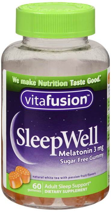 Pack of 12-Vitafusion Sleep Well S/F Gummy Gum 60 By Church & Dwight USA 