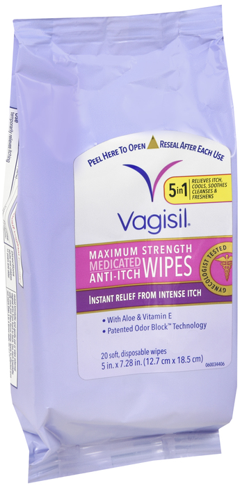Vagisil Wipe 20 Count By Combe 