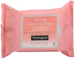 Neutrogena Oil Free Cleansing Wipe Grapefruit 25Ct By J&J Consumer