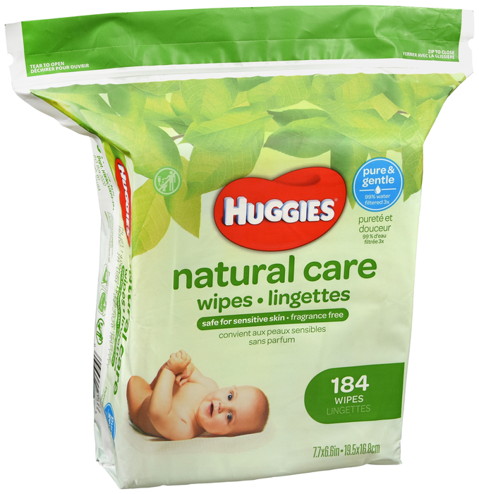 Pack of 12-Huggies Wipe Natural Care Refill Ff 184Ct by Kimberly Clark