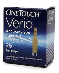 Case of 12-One Touch Verio Test Strip 25Ct