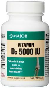 Vitamin D 5000 Unit Cap 100 By Major Pharma