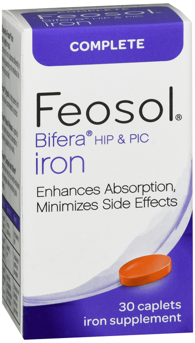 Feosol Bifera Hip & Pic Iron Complete Caplet 30Ct By Meda Pharma