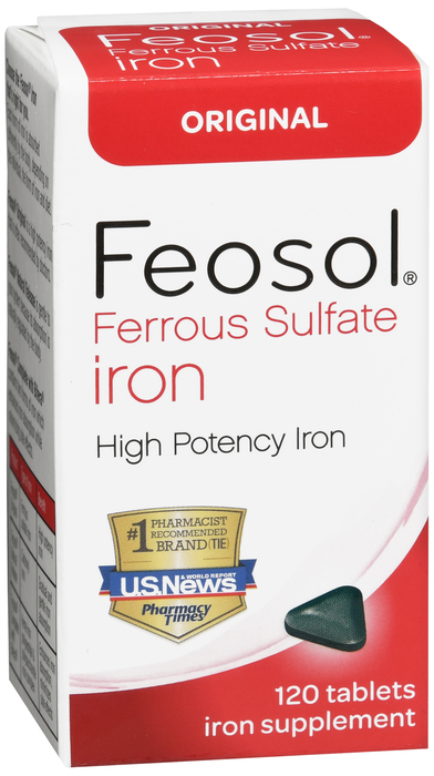 Feosol Ferrous Sulfate ORAL Tab 325(65) MG Original Tablet 120Ct by Meda 