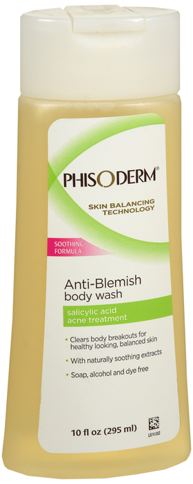 Phisoderm Body Wash 10 oz By Mentholatum Co The USA 