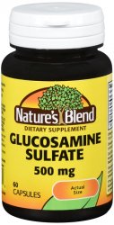 Glucosamine Sulfate 500mg Cap 60 Count Nature's Blend