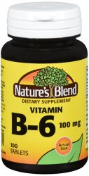 N/B Vit B-6 100 mg Tab 100 By National Vitamin Co