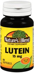 Lutein 15mg Geltab 60 Count Nature's Blend