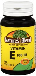 N/B Vit E 100 Unit Cap 100 By National Vitamin Co
