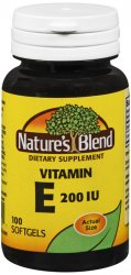 N/B Vit E 200 Unit Cap 100 By National Vitamin Co