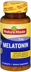 Melatonin 3mg Tablet 120 Count Nature Made