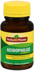 Acidophilus Probiotic Tab 60 Count Nature Made By Pharmavite Pharm