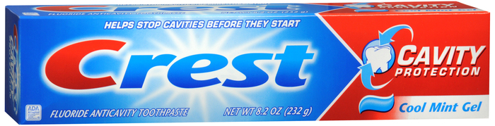 Pack of 12-Crest Cavity Protection Fluoride Regular Mint Toothpaste Gel 8.2 oz b