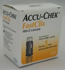Case of 12-Accu-Chek Fastclix Lancets Drum 102 Count 