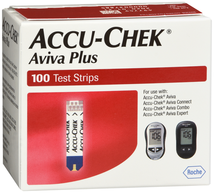 Accu-Chek Aviva Plus Test Strip 100 Count Retail Pack