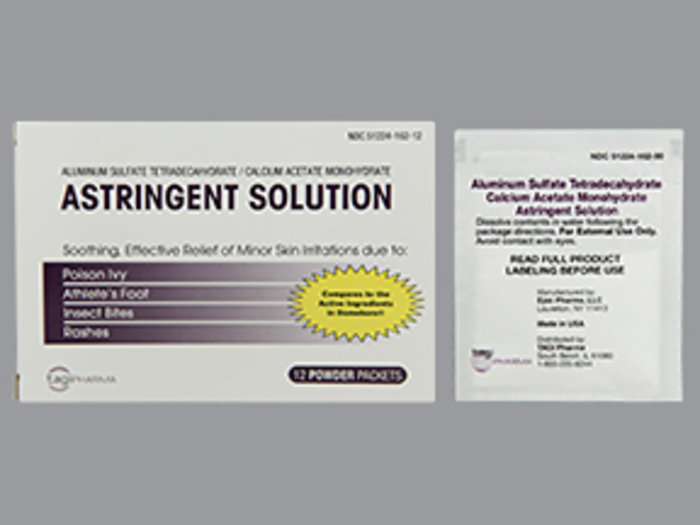 Astringent Solution Gen Domeboro Powder Packets 12 Pack/Box 1 Box Generic Domeb