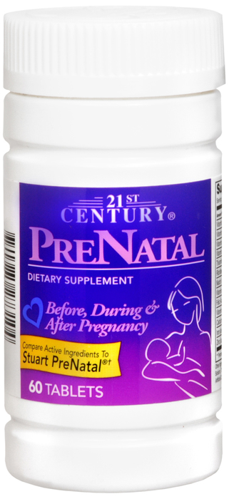 Prenatal Vitamin Tablet 60 By 21st Century USA 