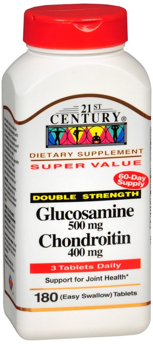 Case of 12-Glucosamine Chondroitin 500-400 mg Tab 180 By 21st Cent