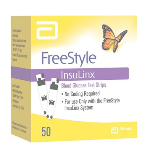 Freestyle Insulinx Test Strip 50 Count By Abbott