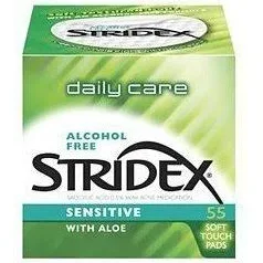 Stridex Sensitve Skin Aloe Mild Pad 55Ct By Blistex