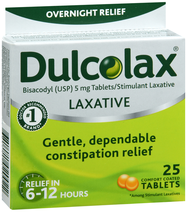 Dulcolax Laxative 5mg Comfort Coated Tablets 25ct by Chattem