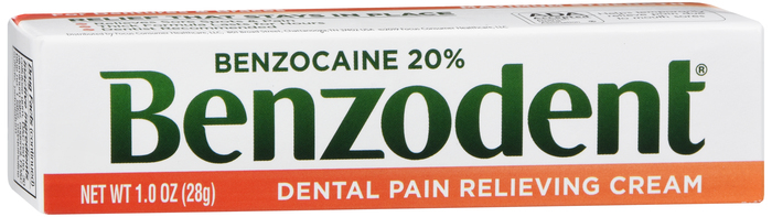 Benzodent Denture Pain Cream 1 oz By Emerson Healthcare USA 