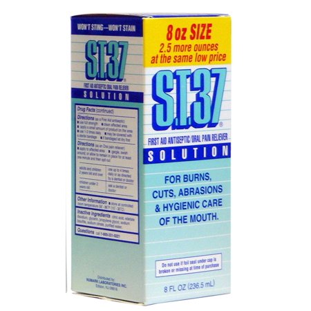 S.T.37 Antiseptic/Pain Reliever Oral Solution 8Oz By Emerson