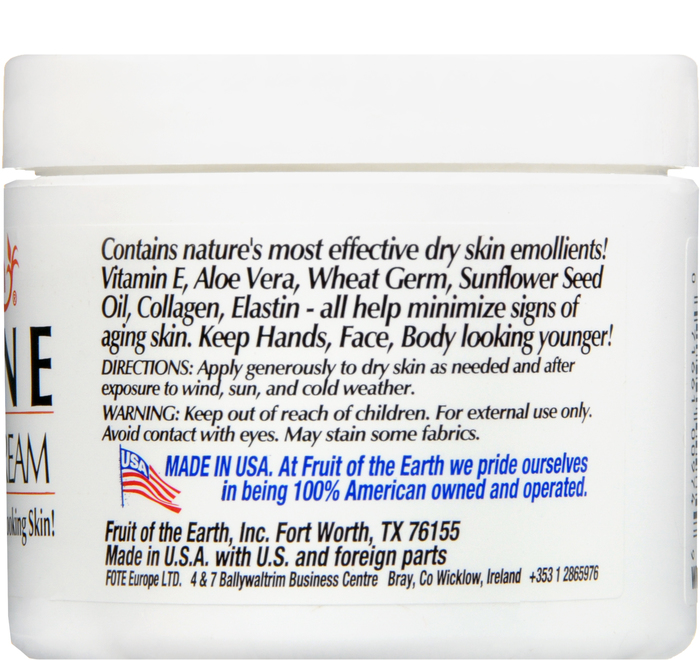 Vitamin E Skin Care Cream 4 Oz Jar By Fruit Of The Earth