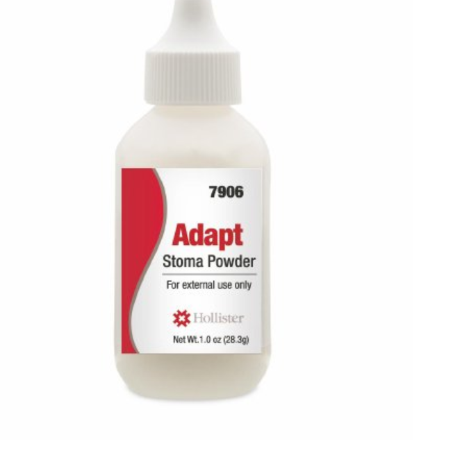 Hollister 7906 Adapt Stoma Powder Premium Barrier Powder 1 oz . Puff Bottle
