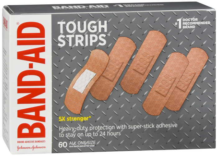 Case of 12-Band-Aid Tough Strips 1Sz 60Ct