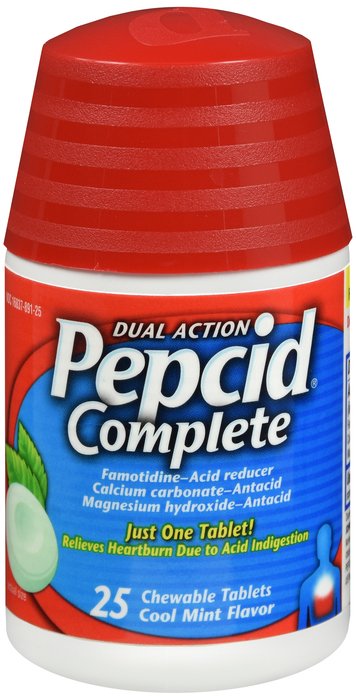 Pepcid Complete Tablet Mint Tab 25 By J&J Consumer USA 