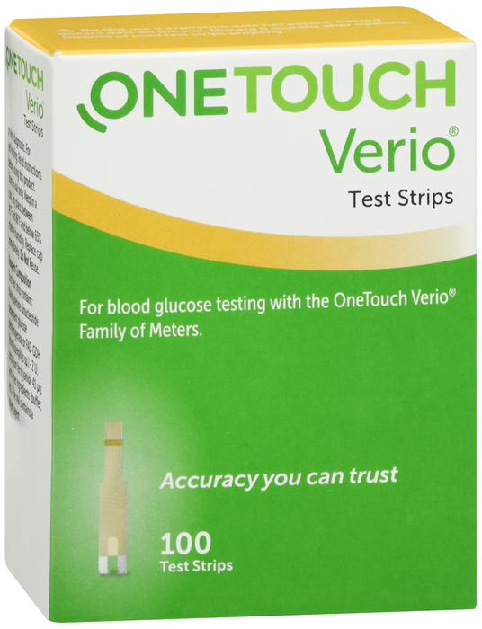 One Touch Strip Verio Lifescan Strip 100 By Lifescan USA 