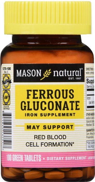 Ferrous Gluconate 240mg Tablet 100 Count Mason