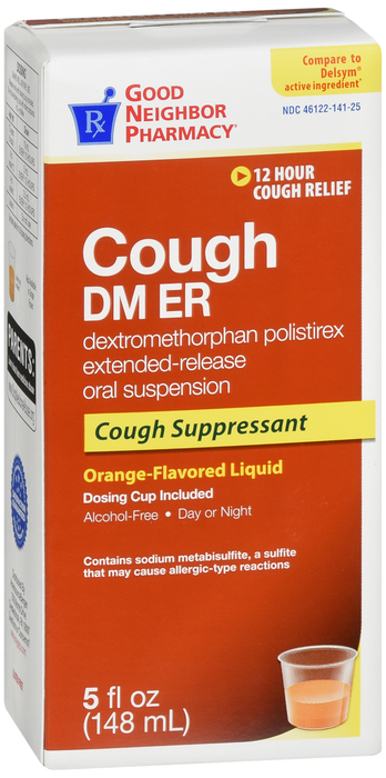 GNP Cough DM ER 30 mg Adult Orange Suspension 5 oz By Perrigo-GNP USA 