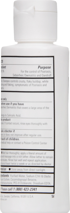 regn ungdomskriminalitet Gør det godt DHS Sal Shampoo 4 Oz Salicylic Acid Topical 3 % By Person & Covey