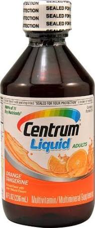 Case of 12-Centrum Adult Citrus Liquid 8 oz by Glaxo Smith Kline NEW