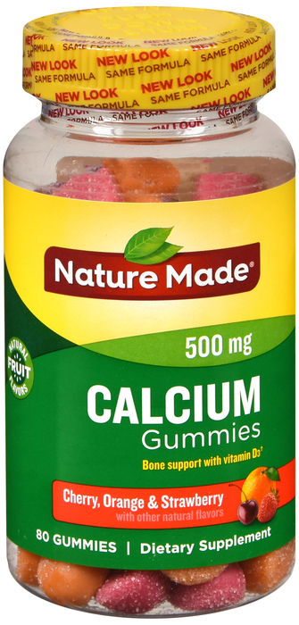 Calcium W/D-3 Gummie 80 Count Nature Made By Pharmavite Pharm Corp