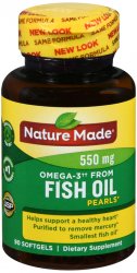 Omega 3 Fish Oil 500mg Sgc 90 Count Nature Made