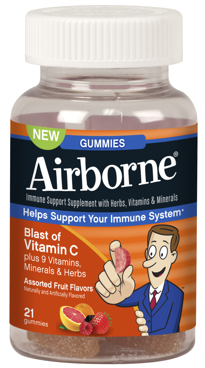 Airborne Gummies Asstd Fruit 21 Count By Reckitt Benckiser