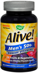 Alive Multivit Men 50+ Gummy 60 Count By Schwabe