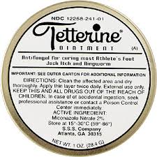 Tetterine Tin (Green)  1 Oz By S.S.S. Company Case Of 12