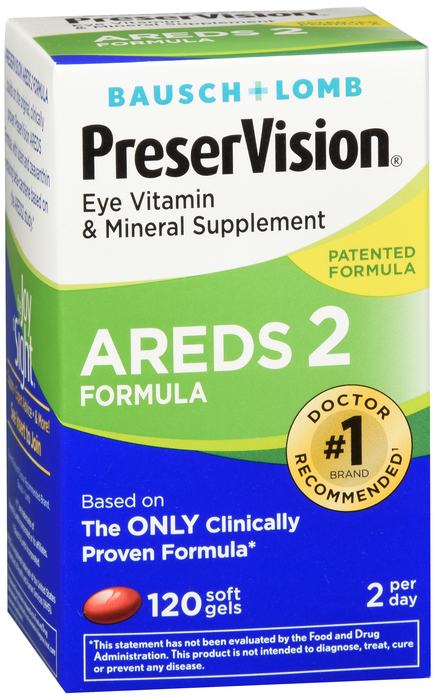 Preservision AREDS 2 Eye Vitamin 120 Softgels by Valeant Pharma