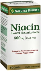 Niacin 500mg Flush Free Caps 60 Count Mason