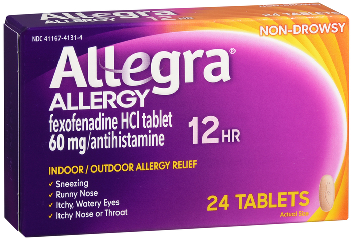 Allegra OTC 12HR 60 mg Tablet 24 By Chattem Drug & Chem Co USA 